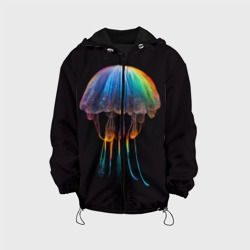 Детская куртка 3D Яркая медуза на глубине рисунок