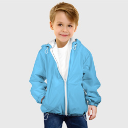 Детская куртка 3D Однотонный небесный голубой - фото 2