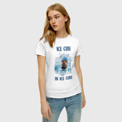 Женская футболка хлопок Ice Cube in ice cube - фото 2