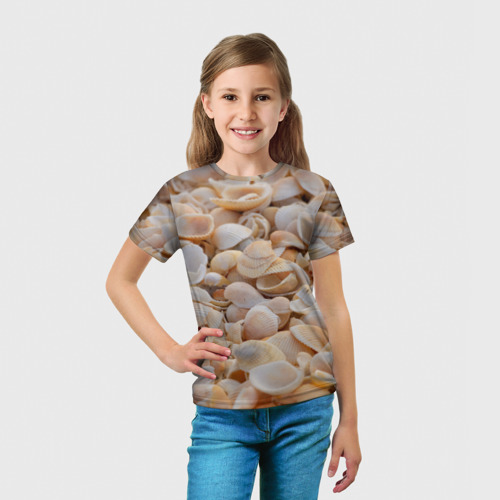Детская футболка 3D Ракушки крым, цвет 3D печать - фото 5