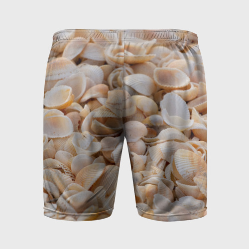 Мужские шорты спортивные Ракушки крым, цвет 3D печать - фото 2