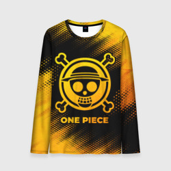 Мужской лонгслив 3D One Piece - gold gradient