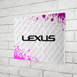Холст прямоугольный Lexus pro racing: надпись и символ - фото 2