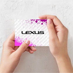 Поздравительная открытка Lexus pro racing: надпись и символ - фото 2