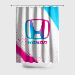 Штора 3D для ванной Honda neon gradient style