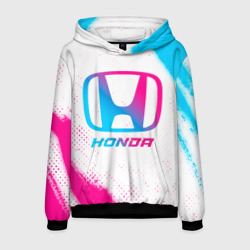 Мужская толстовка 3D Honda neon gradient style