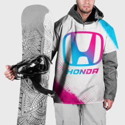Накидка на куртку 3D Honda neon gradient style