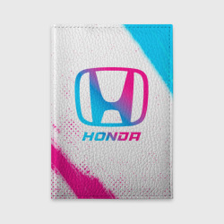 Обложка для автодокументов Honda neon gradient style