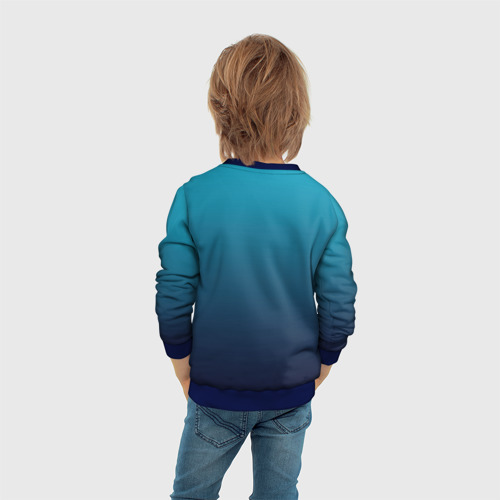 Детский свитшот 3D с принтом Вдохни Глубоко, вид сзади #2