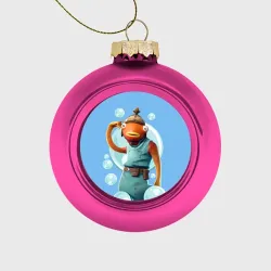 Ёлочный шар стеклянный/пластиковый Карасьь из Фортнайт