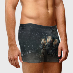 Мужские трусы 3D Морские свинки в комбинезонах на марсе - фото 2