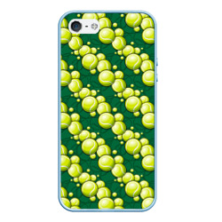 Чехол для iPhone 5/5S матовый Большой теннис - мячики