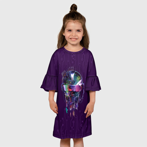 Детское платье 3D с принтом Kasabian The Alchemist's Euphoria, вид сбоку #3