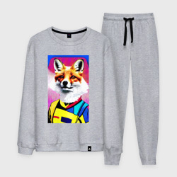 Мужской костюм хлопок Fox - pop art - fashionista