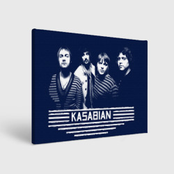 Холст прямоугольный Kasabian все участники группы