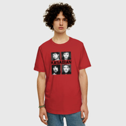 Мужская футболка хлопок Oversize Kasabian музыканты - фото 2