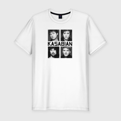 Мужская футболка хлопок Slim Kasabian музыканты