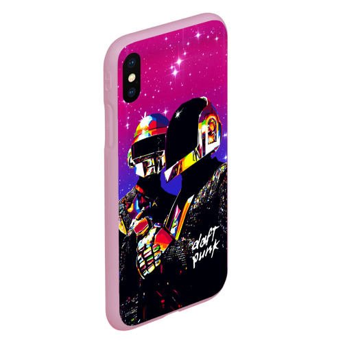 Чехол для iPhone XS Max матовый Daft Punk Discovery, цвет розовый - фото 3