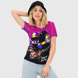 Женская футболка 3D Slim Daft Punk Discovery - фото 2