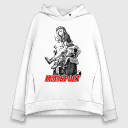 Женское худи Oversize хлопок Moto girl