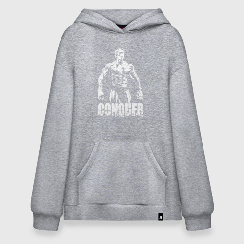 Худи SuperOversize хлопок Arnold conquer, цвет меланж