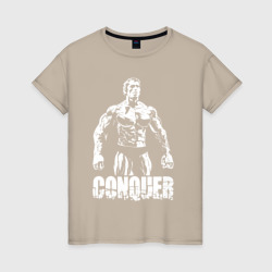 Женская футболка хлопок Arnold conquer