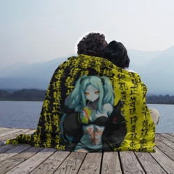 Плед 3D Ребекка в куртке - Киберпанк - фото 2