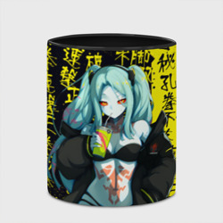 Кружка с полной запечаткой Ребекка в куртке - Киберпанк - фото 2