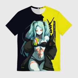 Мужская футболка 3D Rebecca - Cyberpunk Edgerunners