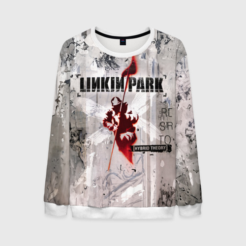 Мужской свитшот 3D Linkin Park Hybrid Theory, цвет белый