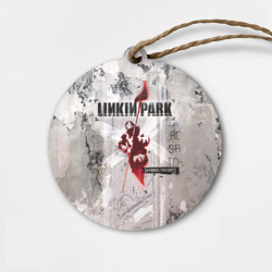 Деревянная игрушка круг Linkin Park Hybrid Theory
