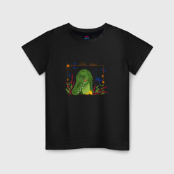 Портрет крокодила – Детская футболка хлопок с принтом купить со скидкой в -20%