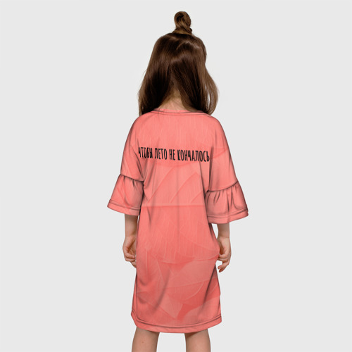 Детское платье 3D Цвет настроения лета, цвет 3D печать - фото 5