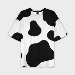 Мужская футболка oversize 3D Принт - пятна коровы