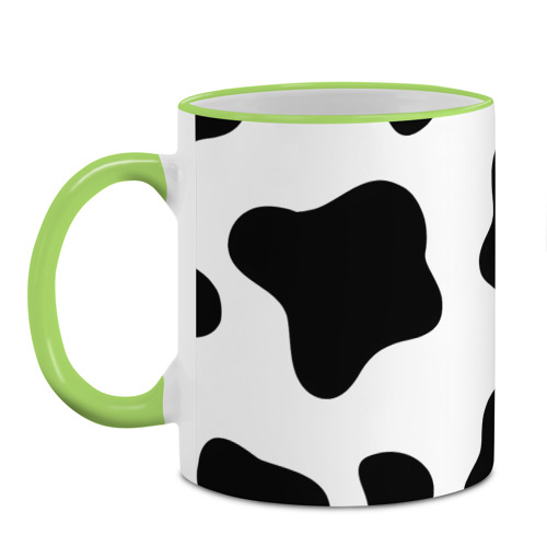 Кружка с полной запечаткой Принт - пятна коровы, цвет Кант светло-зеленый - фото 2