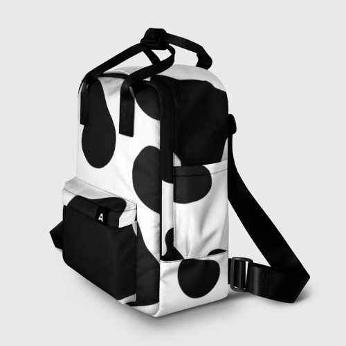 Женский рюкзак 3D с принтом Принт - пятна коровы, фото на моделе #1