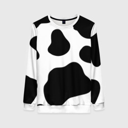 Женский свитшот 3D Принт - пятна коровы