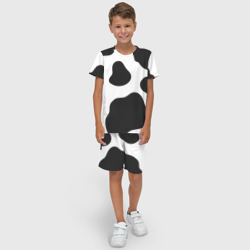 Детский костюм с шортами 3D Принт - пятна коровы - фото 2