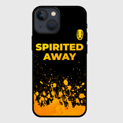 Чехол для iPhone 13 mini Spirited Away - gold gradient: символ сверху