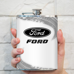 Фляга Ford Speed на светлом фоне со следами шин - фото 2