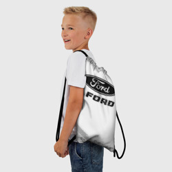 Рюкзак-мешок 3D Ford Speed на светлом фоне со следами шин - фото 2
