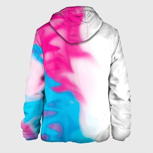 Мужская куртка 3D Jeep neon gradient style: по-вертикали, цвет 3D печать - фото 2