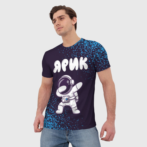 Мужская футболка 3D Ярик космонавт даб, цвет 3D печать - фото 3
