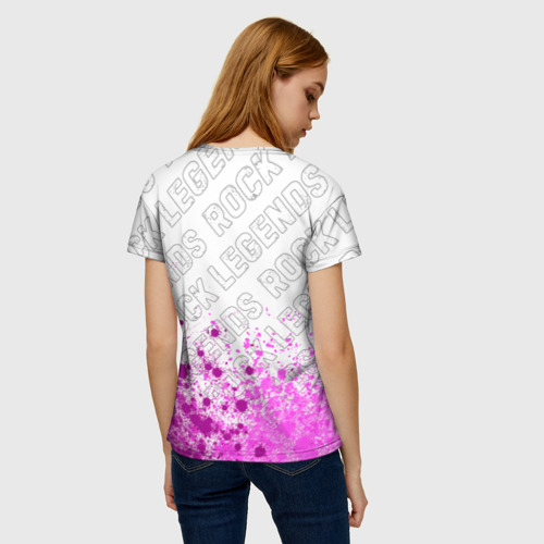 Женская футболка 3D Megadeth rock Legends: символ сверху, цвет 3D печать - фото 4