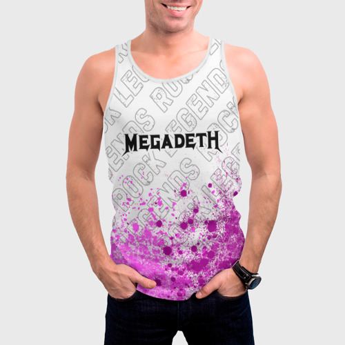 Мужская майка 3D Megadeth rock Legends: символ сверху, цвет 3D печать - фото 3