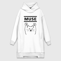 Платье-худи хлопок Muse - rock cat