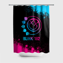 Штора 3D для ванной Blink 182 - neon gradient