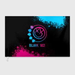 Флаг 3D Blink 182 - neon gradient