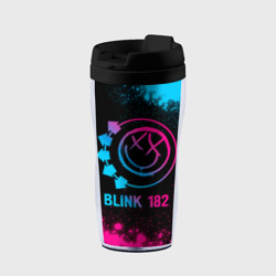 Термокружка-непроливайка Blink 182 - neon gradient