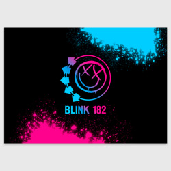 Поздравительная открытка Blink 182 - neon gradient